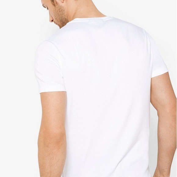 NWT Men's Michael Kors White V-Neck T - Picture 2 of 3